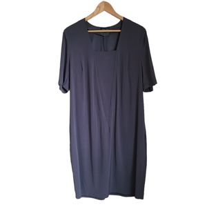 universal standard marilyn shift dress with pockets charcoal grey size XS (10)